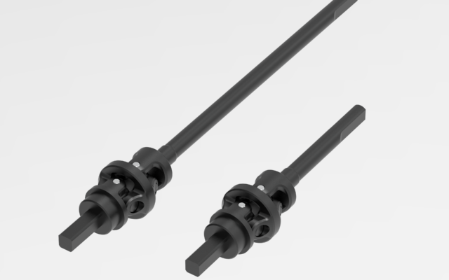 MEUS Racing lance des cardans CVD isocinétiques 3 sections pour le Cheat Code V2 Capra 1.9 UTB