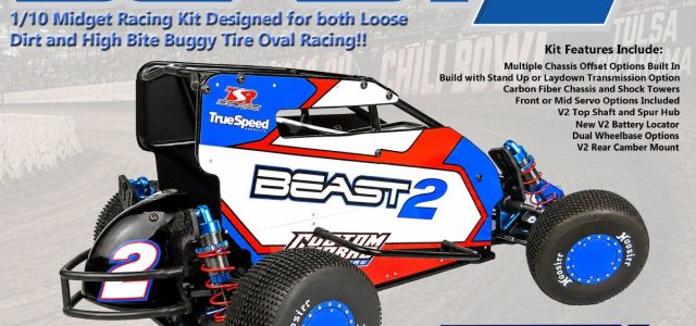 Custom Works lance le Beast 2, kit dirt oval 1/10 catégorie Midget