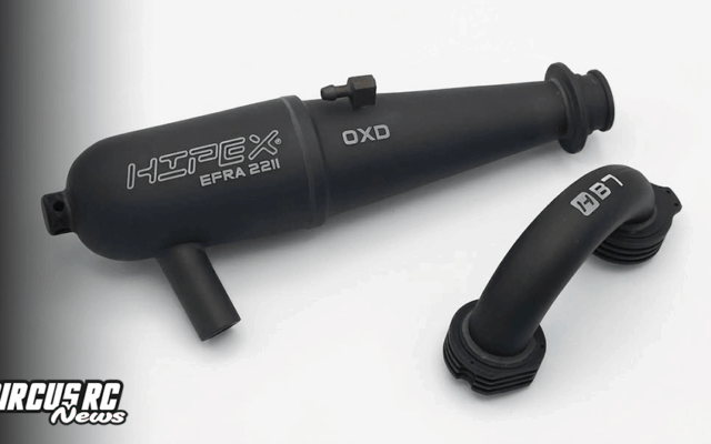 Hipex lance la pipe d&rsquo;échappement EFRA 2211 pour buggy et truggy 1/8 nitro