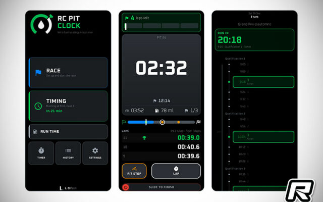 RC Pit Clock, une application pour gérer sa stratégie de ravitaillement en nitro