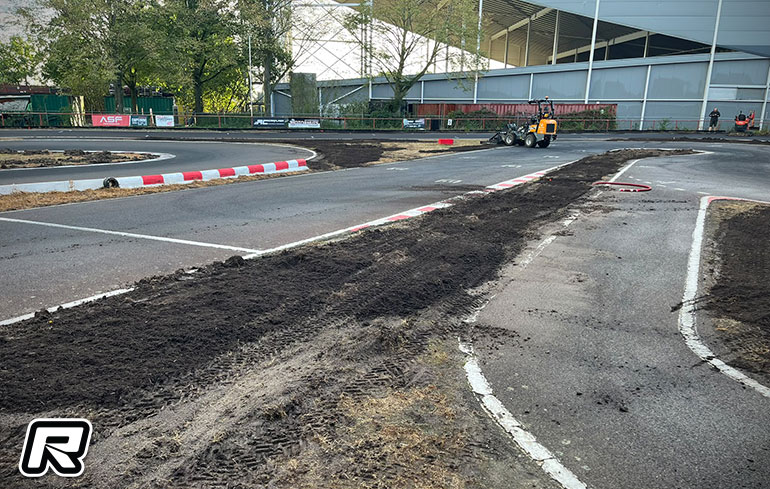 Travaux de rénovation de la piste de Rucphen aux Pays-Bas