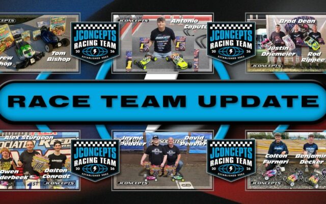 JConcepts : Gene Shrout Jr., Hunter King et les frères Bishop brillent en buggy et truggy 1/8