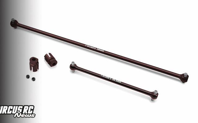 T-Work&rsquo;s muscle le tout-terrain 1/8 : cardans acier pour RC8T4.2 et inserts alu pour MP11
