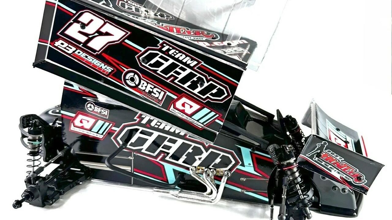 Team GFRP Hustler 2027 sprint car pneus caoutchouc