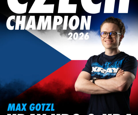 Max Gotzl, Champion de République Tchèque TT 1/10 2026 en 2WD et 4WD sur Xray XB4