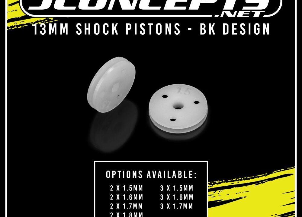 Pistons d'amortisseur 13 mm JConcepts BK Design
