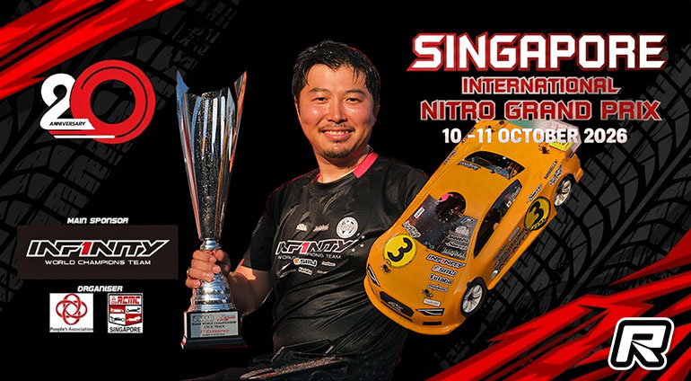 Naoto Matsukura, champion du monde 1/10 Nitro Touring, confirmé pour Singapour