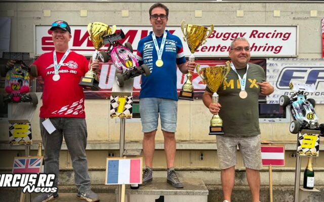 Jérôme Sartel sacré champion d&rsquo;Europe EFRA 40+ en buggy nitro 1/8 avec Team Associated