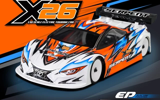 Serpent Medius X26 : un chassis aluminium en option pour la touring electrique 1/10