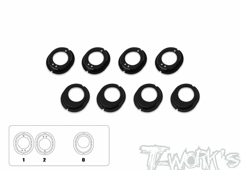 Insert de différentiel aluminium T-Work's TE-B84-C pour Team Associated RC10 B84