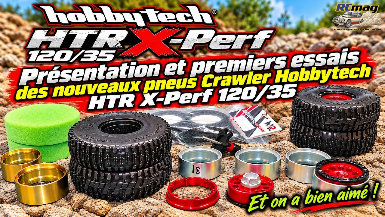 Pneus crawler Hobbytech HTR X-Perf testés par RCMag