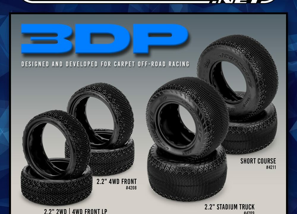 JConcepts ajoute deux compounds Rose et Violet à ses pneus moquette 3DP