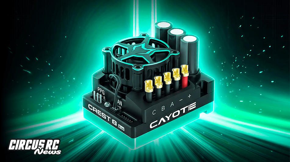 Cayote CREST 8 EVO : le firmware V2.0.1 améliore la gestion moteur et la sécurité