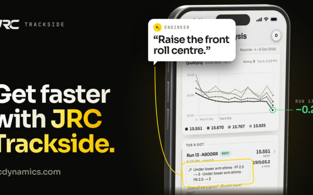 JRC Dynamics lance l&rsquo;application JRC Trackside pour analyser ses réglages