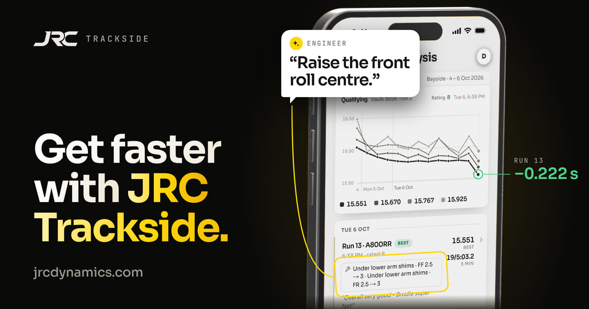 JRC Dynamics lance l'application JRC Trackside pour analyser ses réglages
